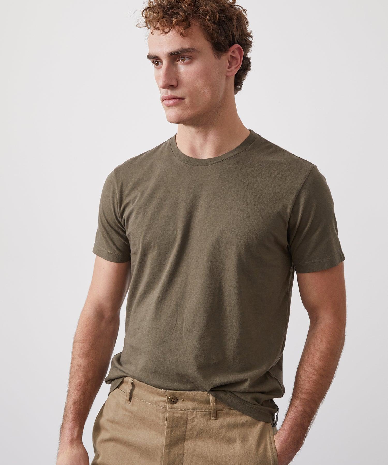 Made in L.A. Premium Jersey T-Shirt in in Olive Product Image