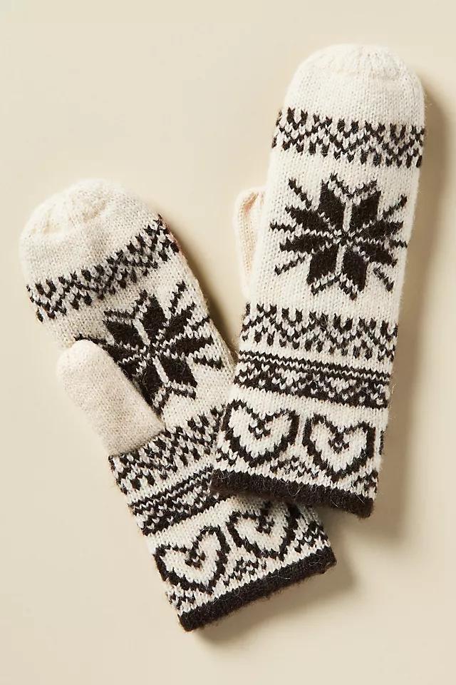 By Anthropoogie Fairisle Mittens Product Image