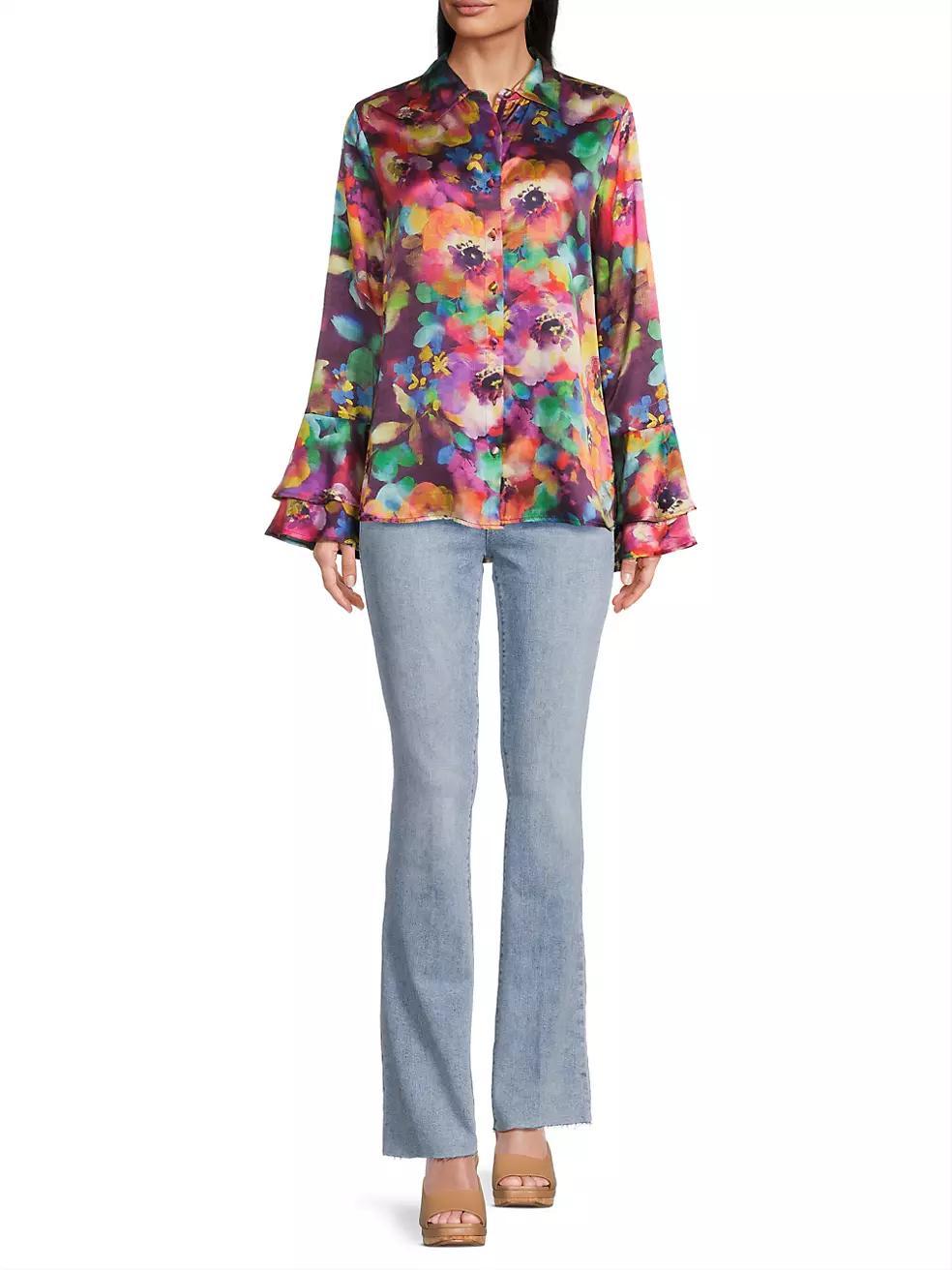 Elektra Flounce-Sleeve Shirt Product Image