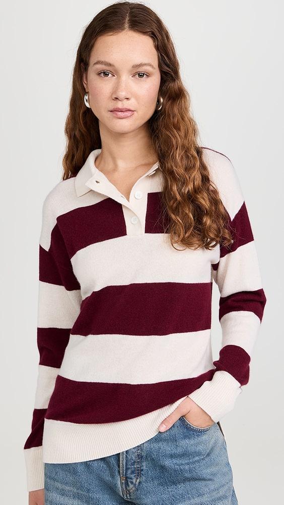 LE JEAN Cashmere Polo Sweater | Shopbop Product Image