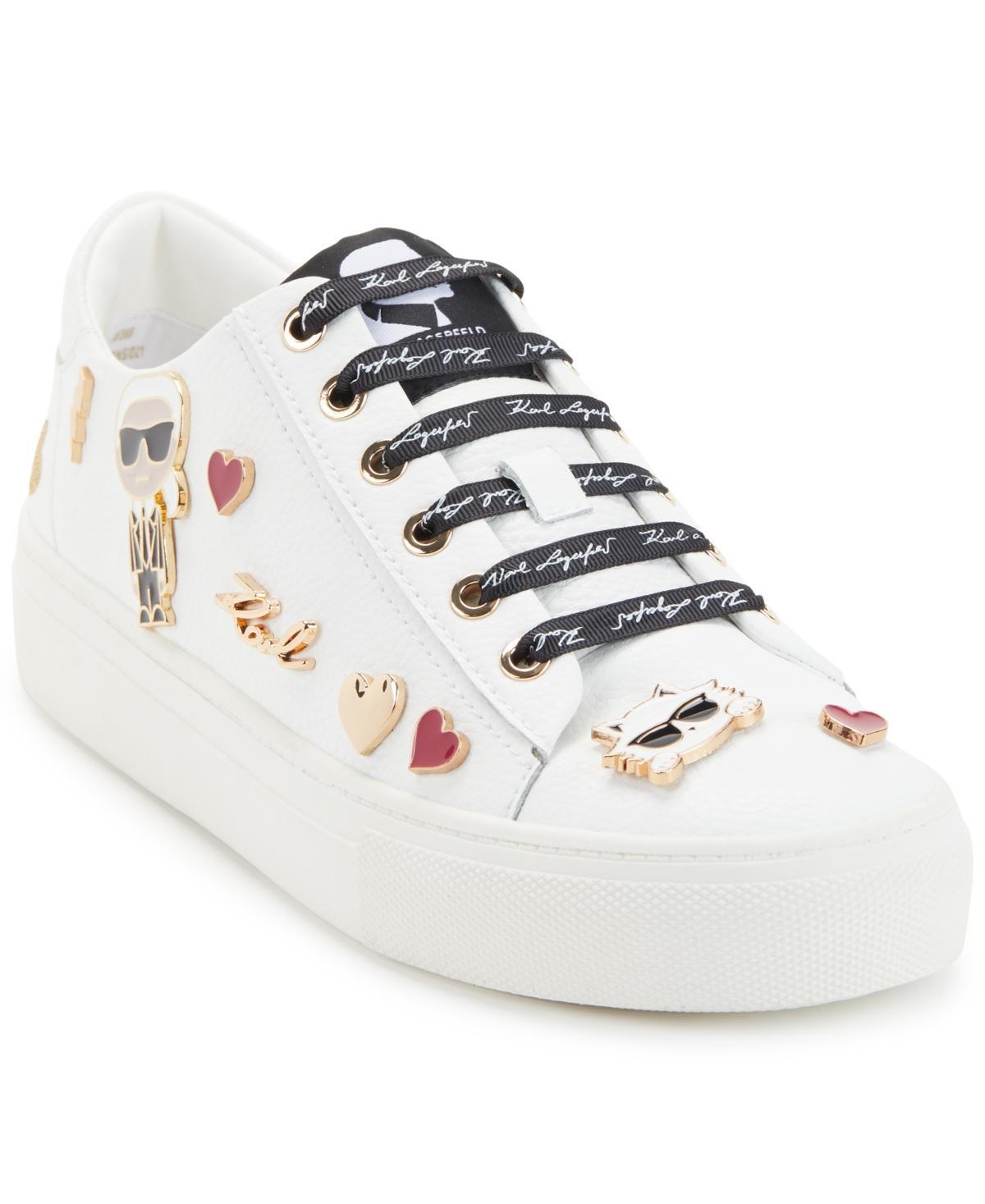 Karl Lagerfeld Paris Womens Cate Embellished Sneakers Product Image