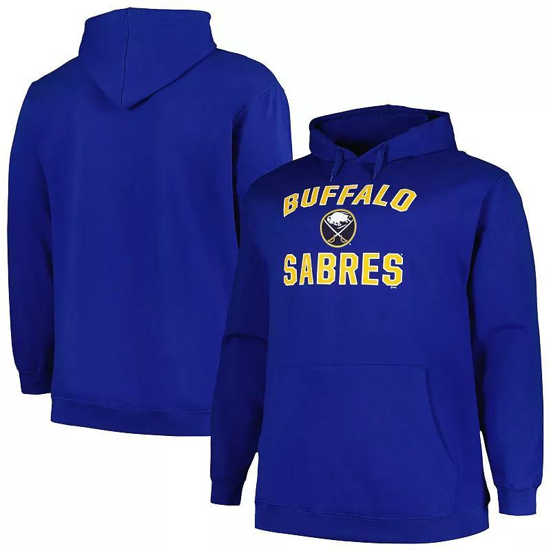 Mens Profile Royal Buffalo Sabres Big & Tall Arch Over Logo Pullover Hoodie Product Image