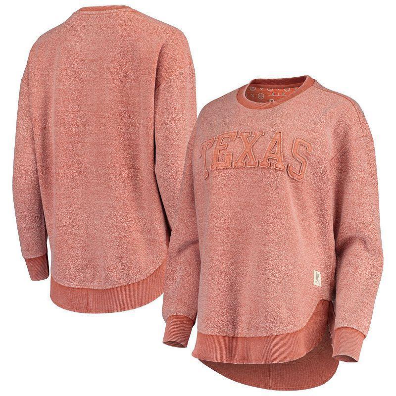 Womens Pressbox Texas Orange Texas Longhorns Ponchoville Pullover Sweatshirt Product Image