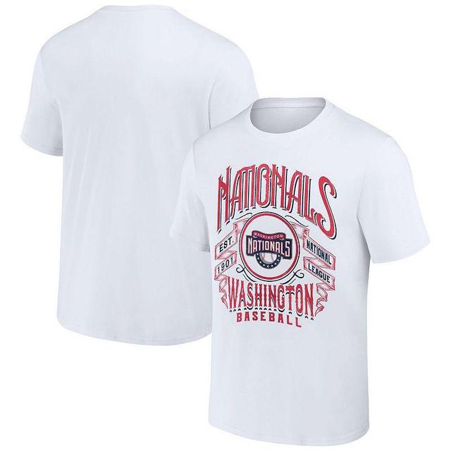 Mens Darius Rucker Collection by Fanatics White Washington Nationals Distressed Rock T-shirt Product Image