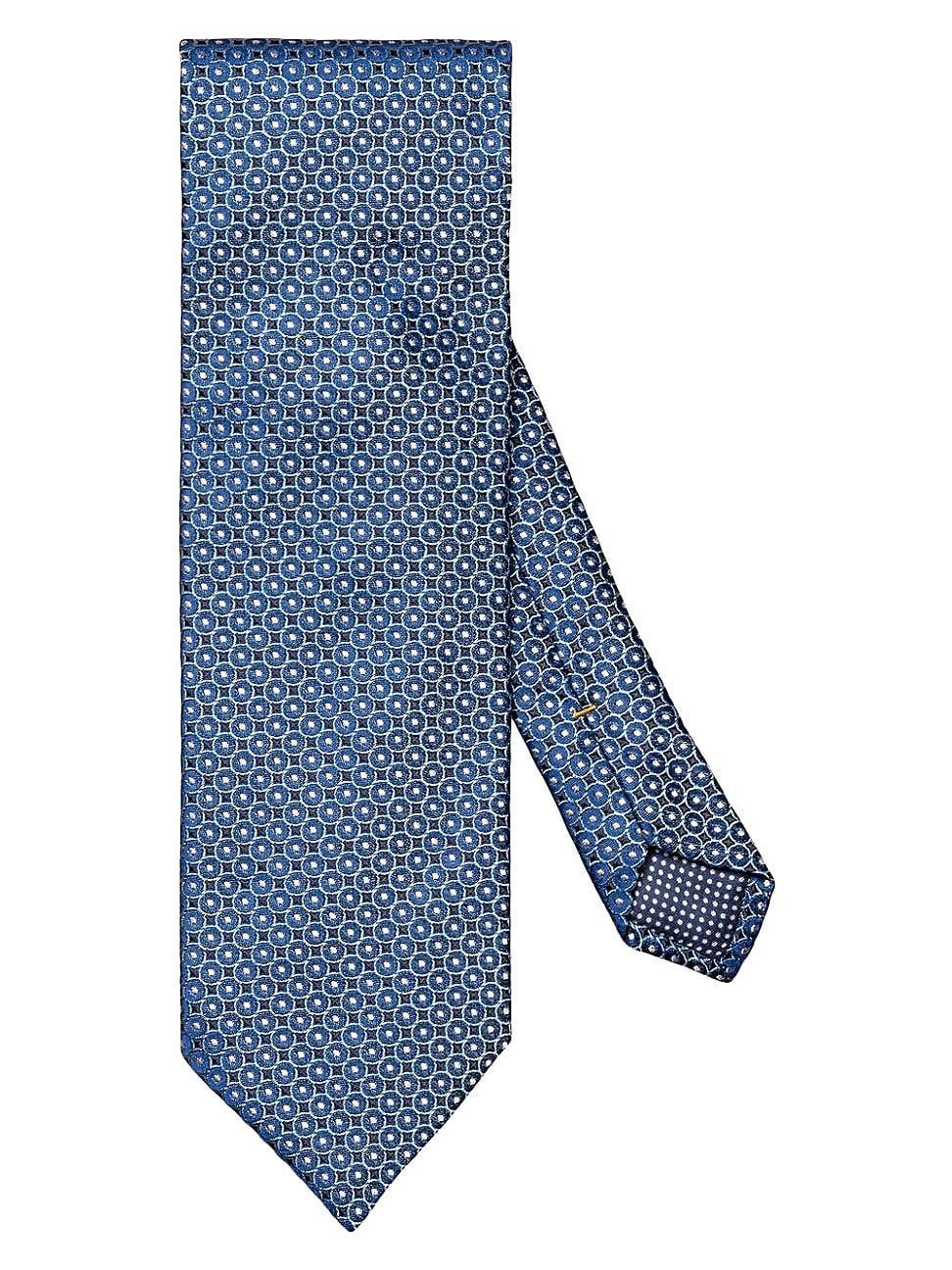 Mens Geometric Woven Silk Tie Product Image