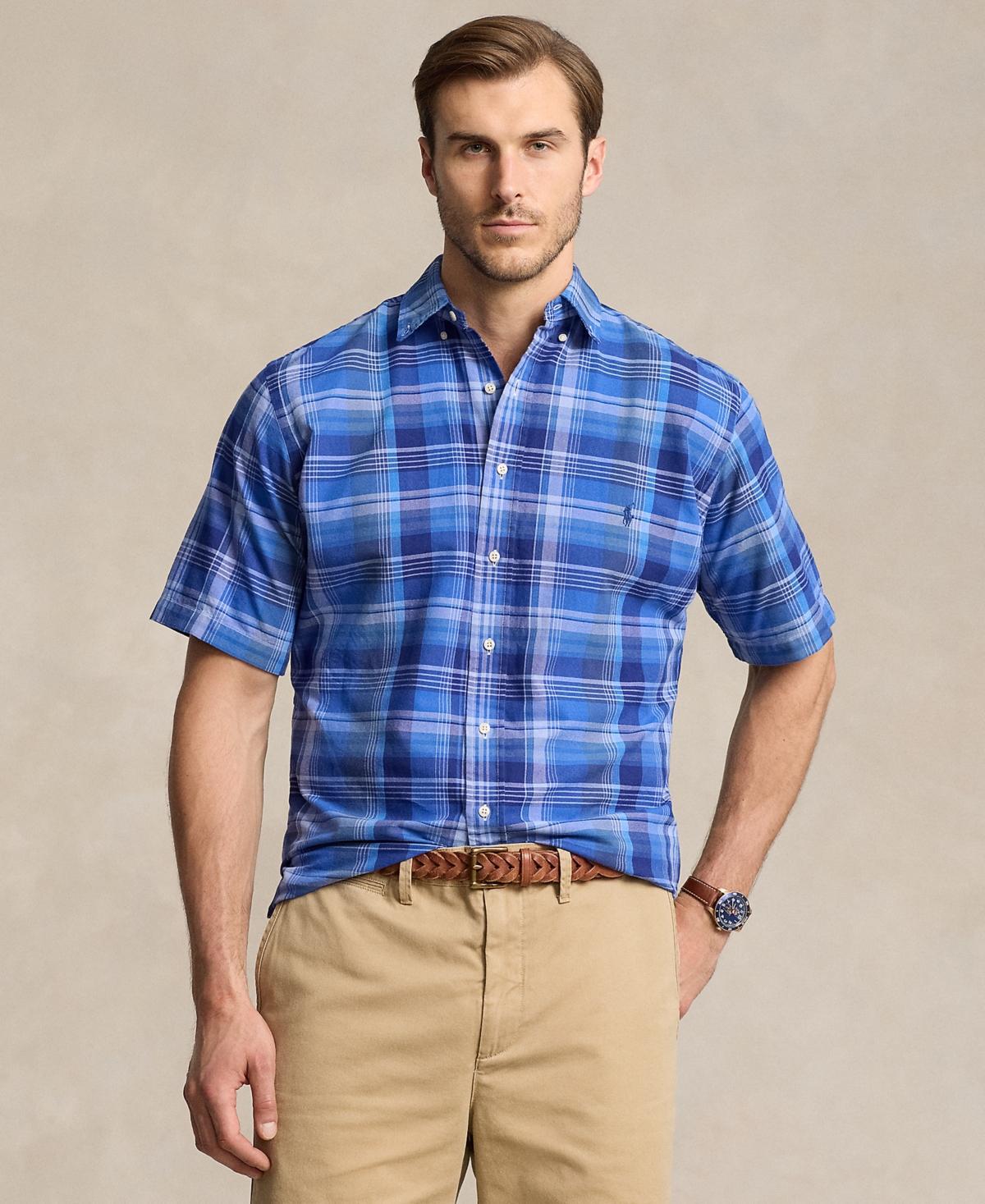 Polo Ralph Lauren Mens Big & Tall Short-Sleeve Oxford Shirt Product Image