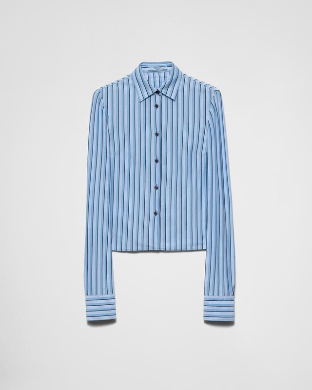 Striped piqué shirt Product Image