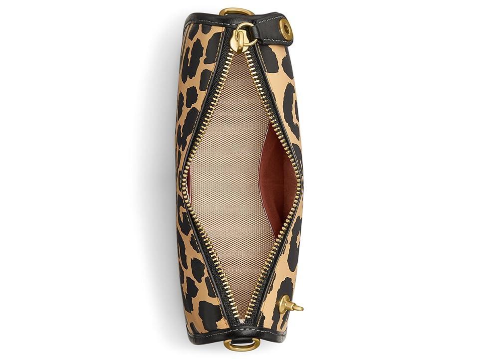 COACH Printed Leather Swinger 20 (Leopard) Handbags Product Image