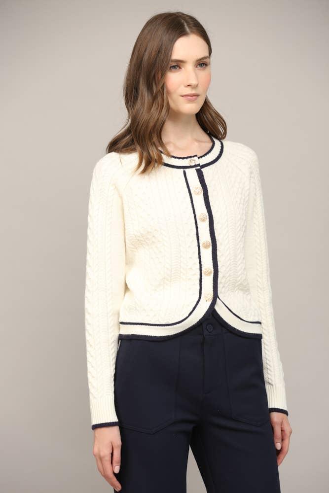 Cable Knit Cardigan Product Image