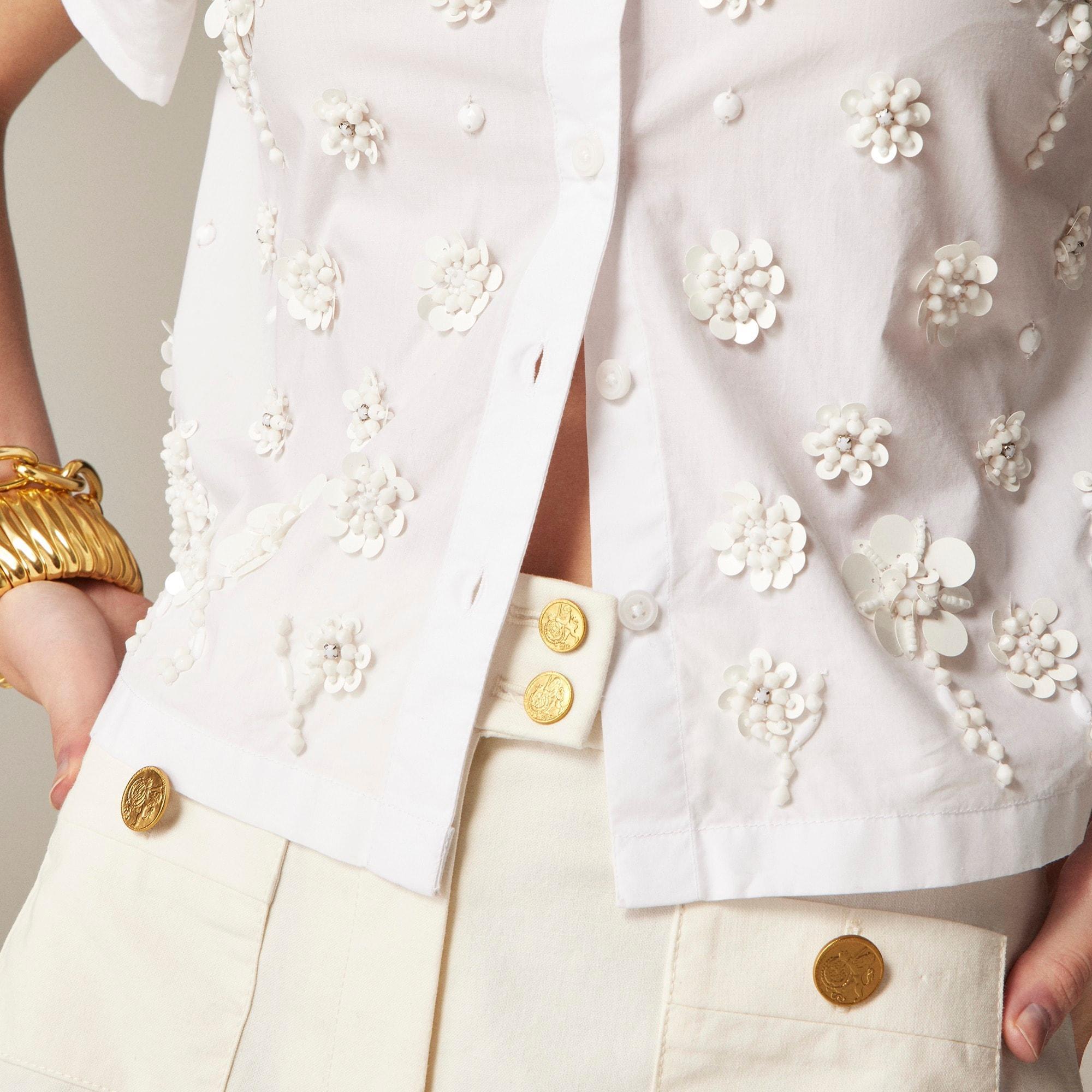 Collection embellished button-up shirt Product Image