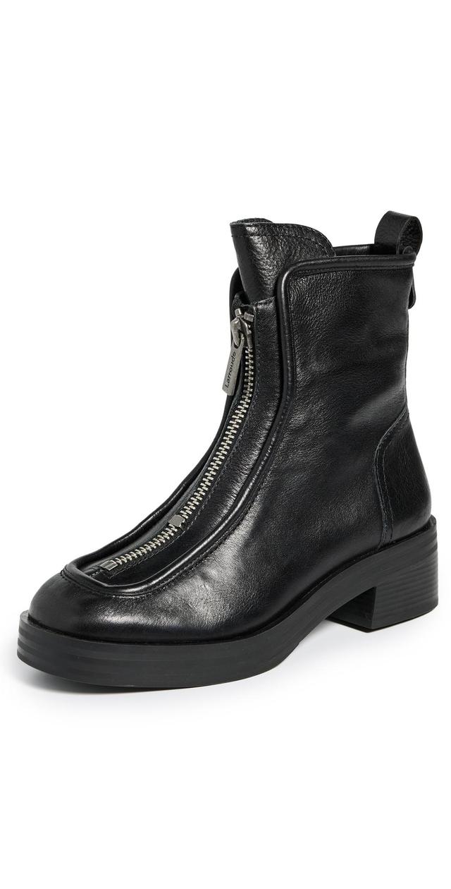 Womens Nicole Leather Zip-Up Boots Product Image