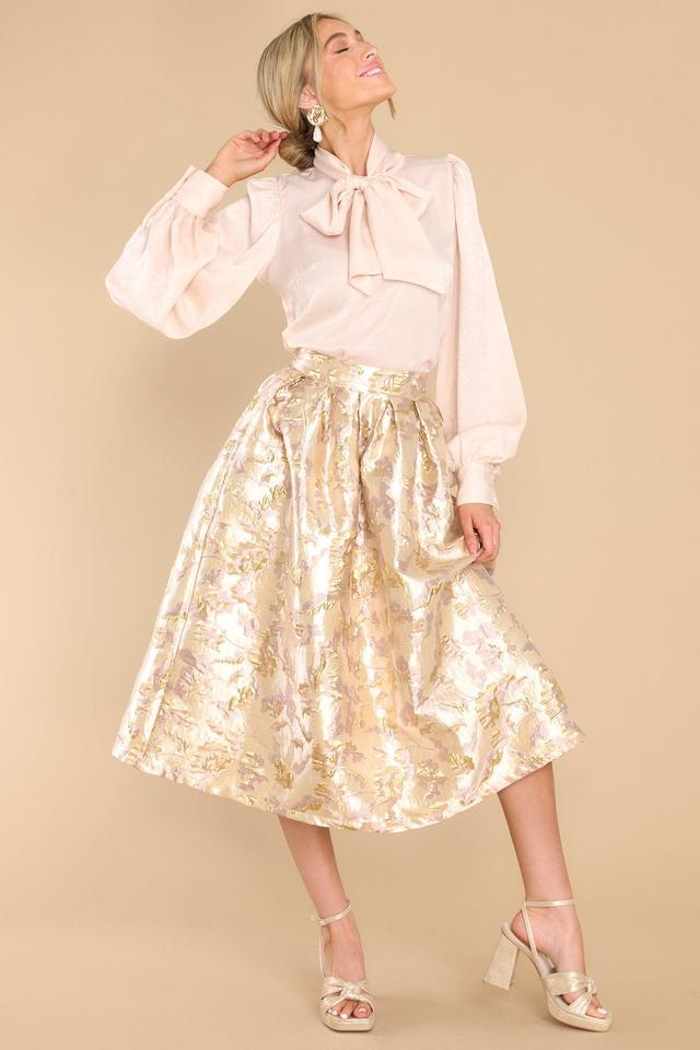 Aura Forever Grateful Gold Skirt Product Image