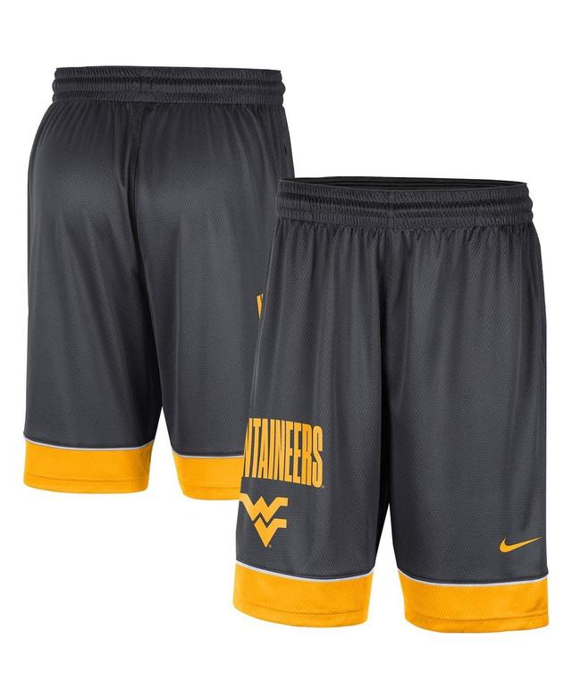 Mens Charcoal West Virginia Mountaineers Fast Break Shorts - Charcoal Product Image