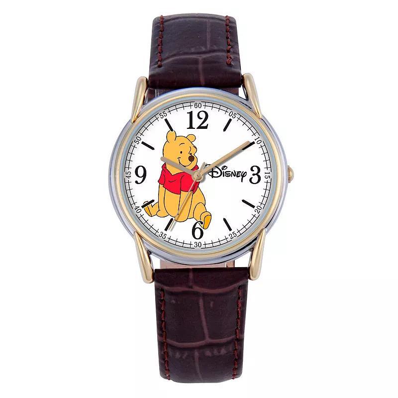 Disney Cardiff Womens Winnie the Pooh Brown Leather Watch Product Image