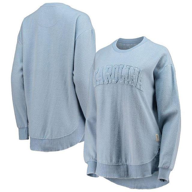 Womens Pressbox Carolina Blue North Carolina Tar Heels Ponchoville Pullover Sweatshirt Product Image