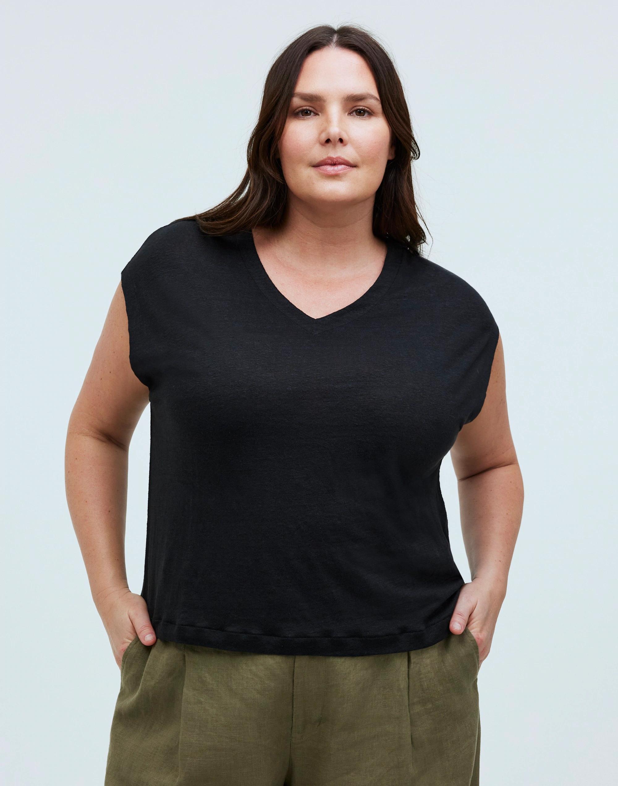 Relaxed V-Neck Tee Product Image