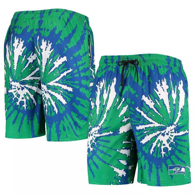 Mens FOCO College Neon Seattle Seahawks Retro Static Mesh Lounge Shorts Product Image