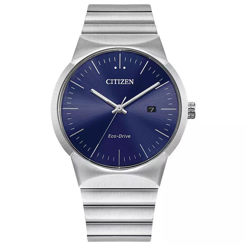 Citizen Axiom Mens Silver Tone Stainless Steel Bracelet Watch Bm7580-51l, One Size Product Image