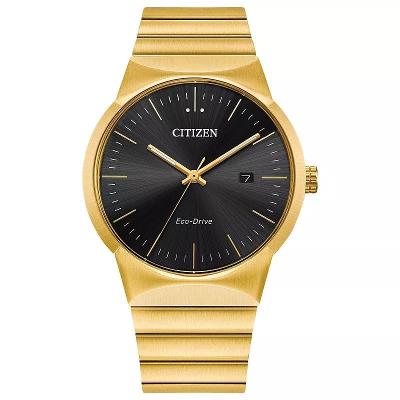 Citizen Eco-Drive Men's Modern Axiom Gold-Tone Stainless Steel Bracelet Watch Product Image