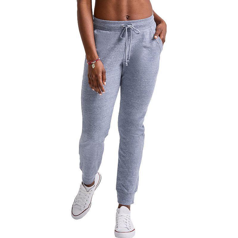 Womens Hanes French-Terry Joggers Blue Product Image