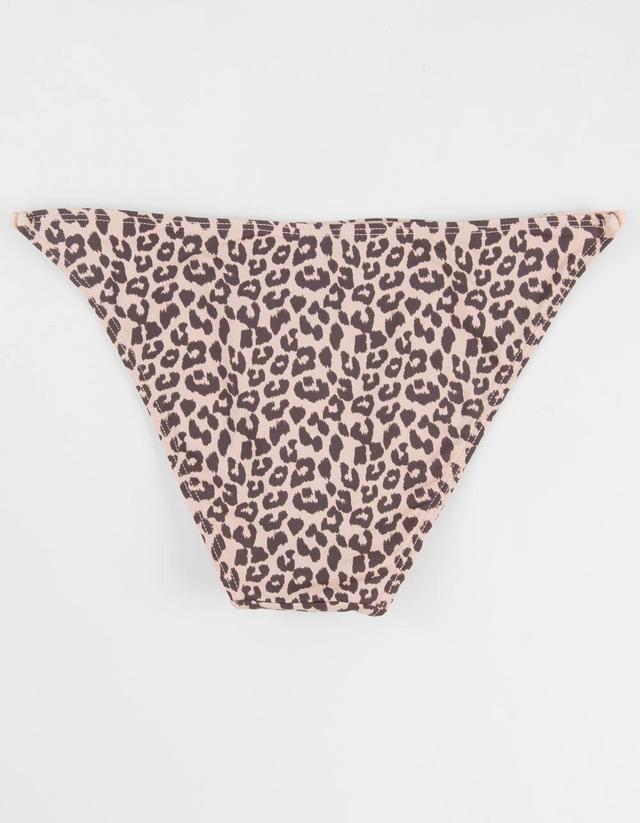 FULL TILT Micro Leopard Print Side Strap Bikini Panties Product Image