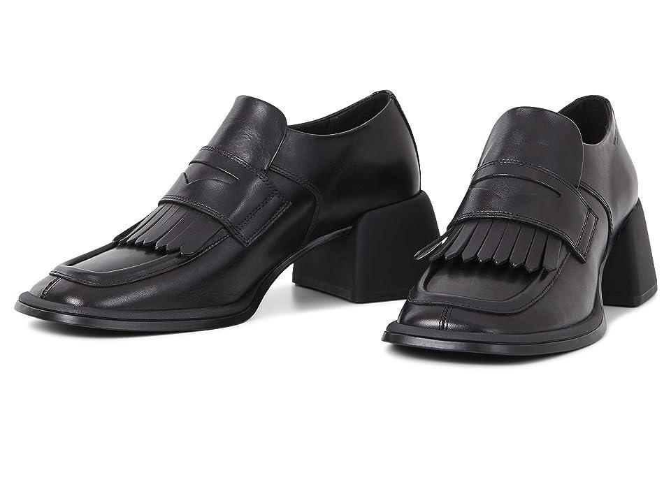 Vagabond Shoemakers Ansie Leather Fringe Loafer (Black) Women's Shoes Product Image