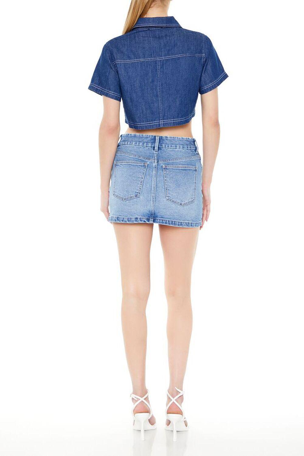 Stretch-Denim Mini Skirt | Forever 21 Product Image