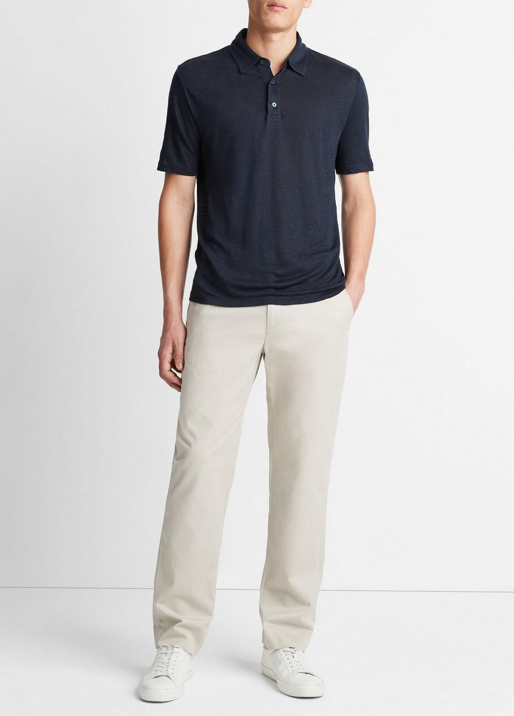 Linen Polo Shirt Product Image