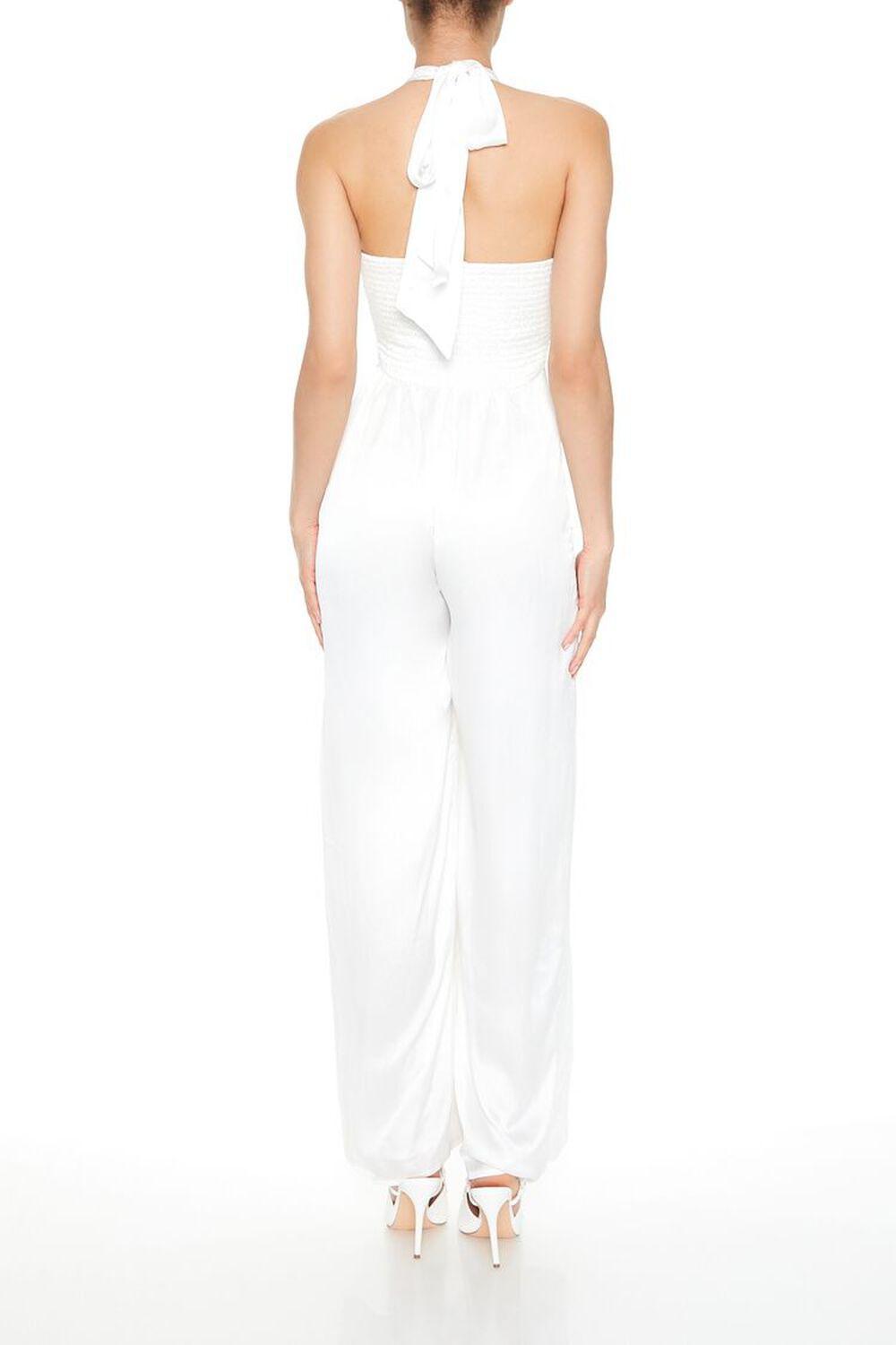 Satin Halter Wide-Leg Jumpsuit | Forever 21 Product Image