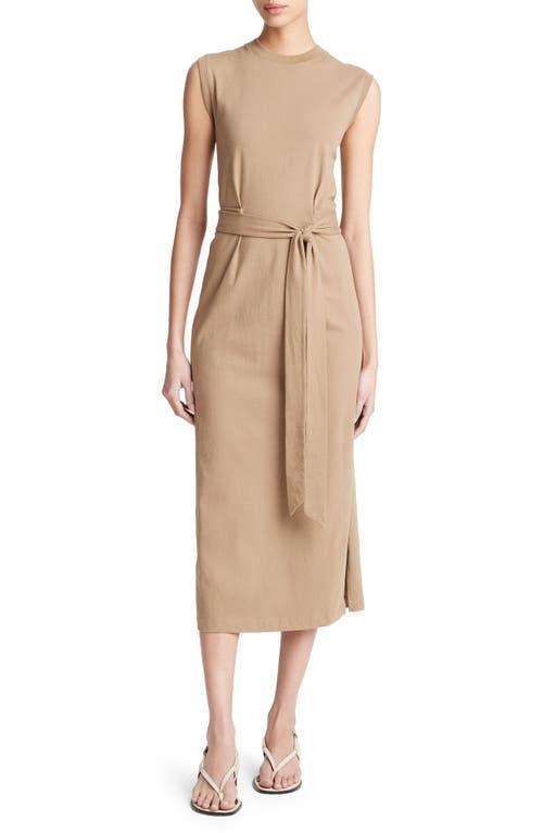 Womens Sleeveless Wrap Midi-Dress Product Image