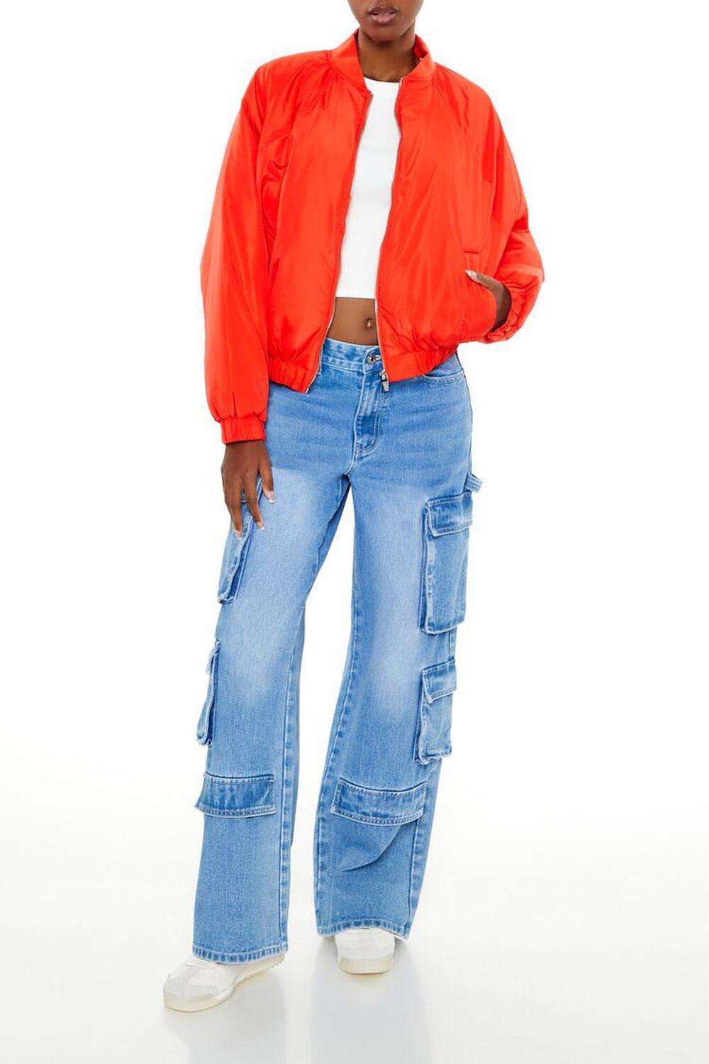 Zip-Up Bomber Jacket | Forever 21 Product Image