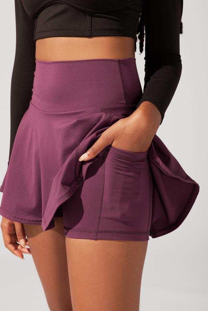 Twirl Skort - Plum Product Image