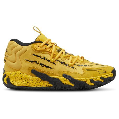 PUMA Mens MB.03 x Porsche - Basketball Shoes Puma Black/Sport Yellow Product Image