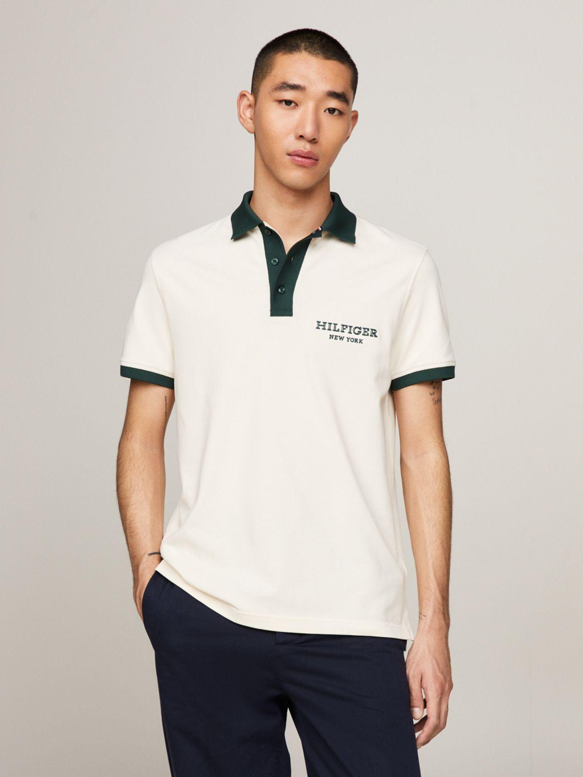 Tommy Hilfiger Men's Regular Fit Monotype Ringer Polo Product Image