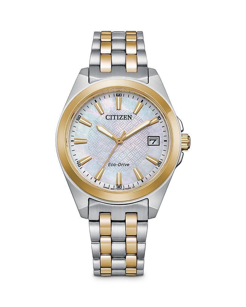 Citizen Womens Peyton Three Hand Two Tone Stainless Steel Bracelet Watch Product Image