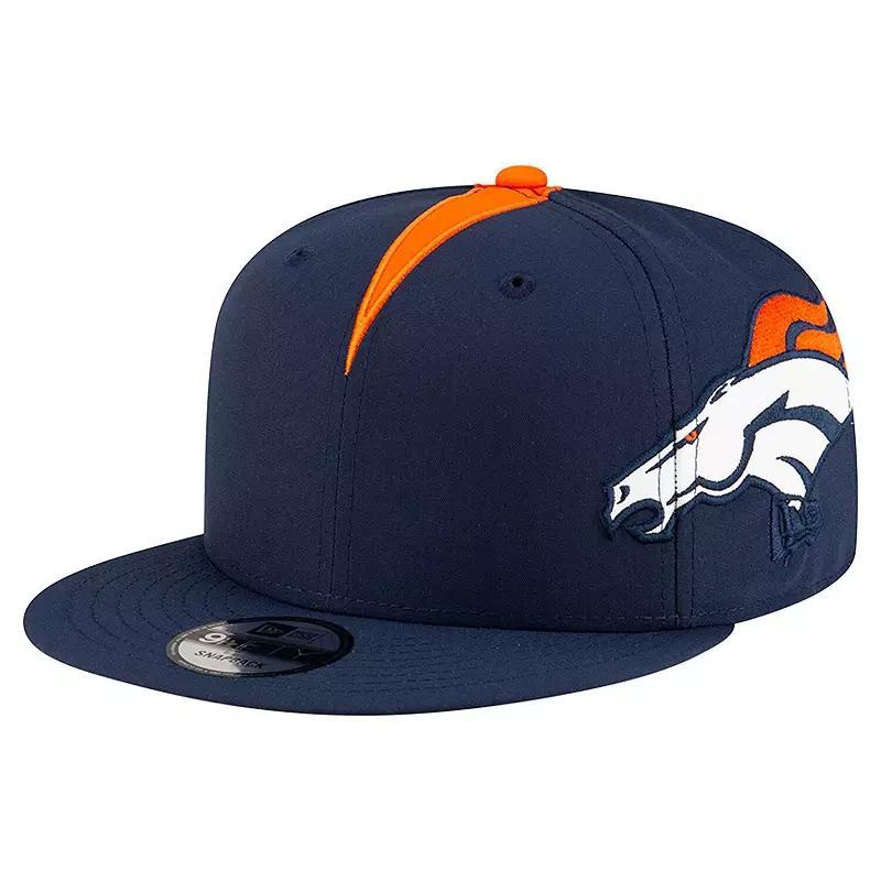 Mens New Era Denver Broncos Helmet 9FIFTY Snapback Hat, Blue Product Image