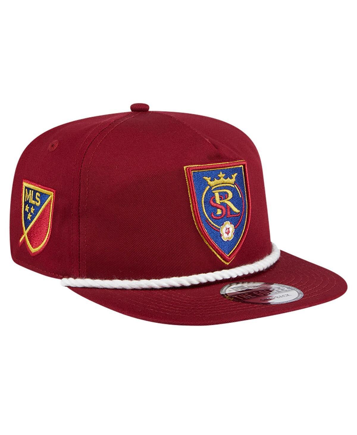 Mens New Era Red Real Salt Lake The Golfer Kickoff Collection Adjustable Hat Product Image