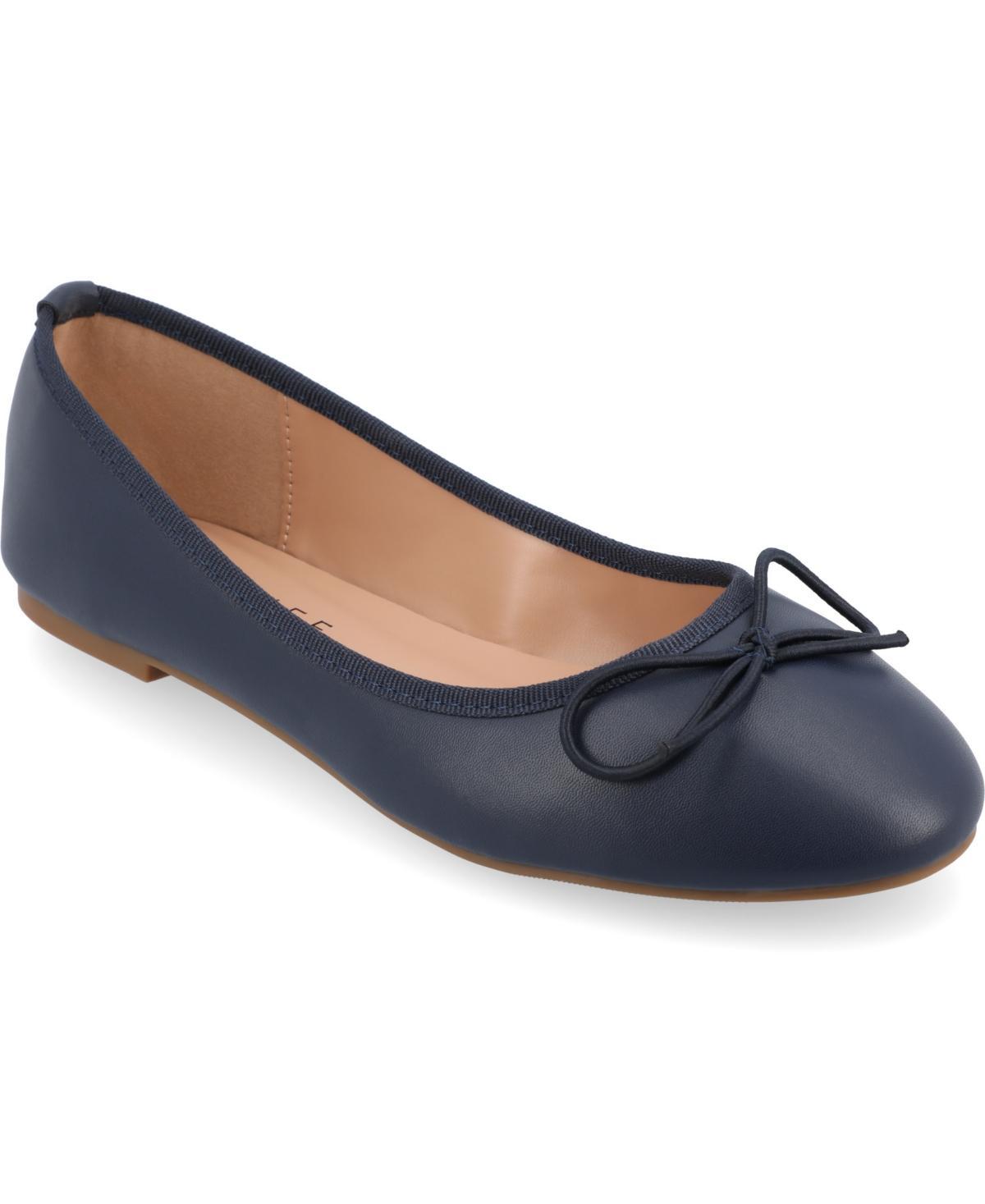 Journee Collection Vika Womens Ballet Flats Blue Product Image