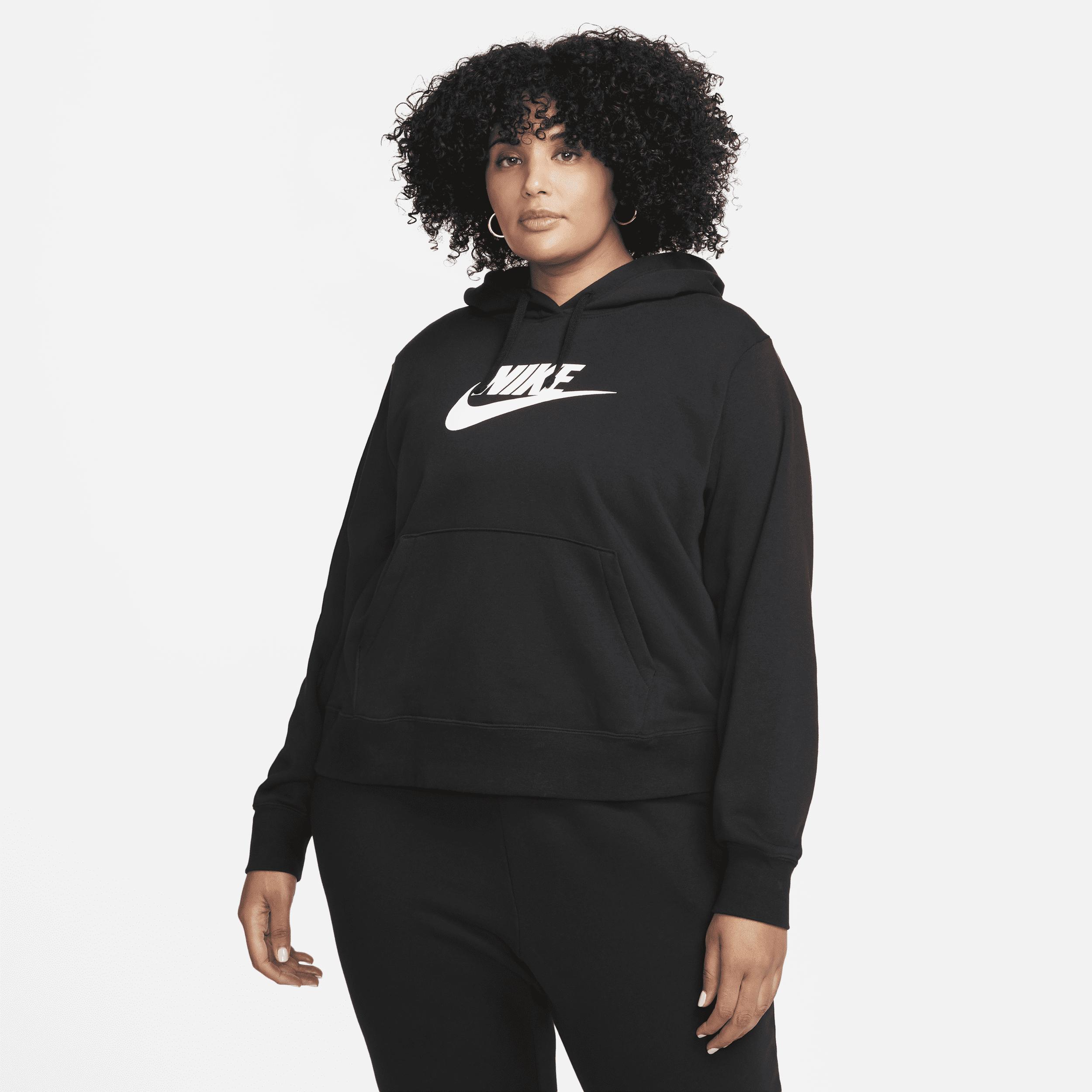 Plus Size Nike Sportwear Club Fleece Hoodie, Womens Grey Product Image