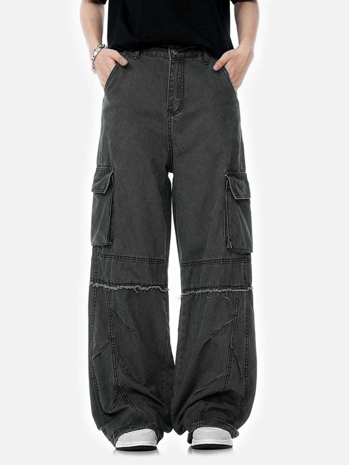 Aelfric Eden Fringe Wrinkle Multi Pocket Cargo Pants Product Image