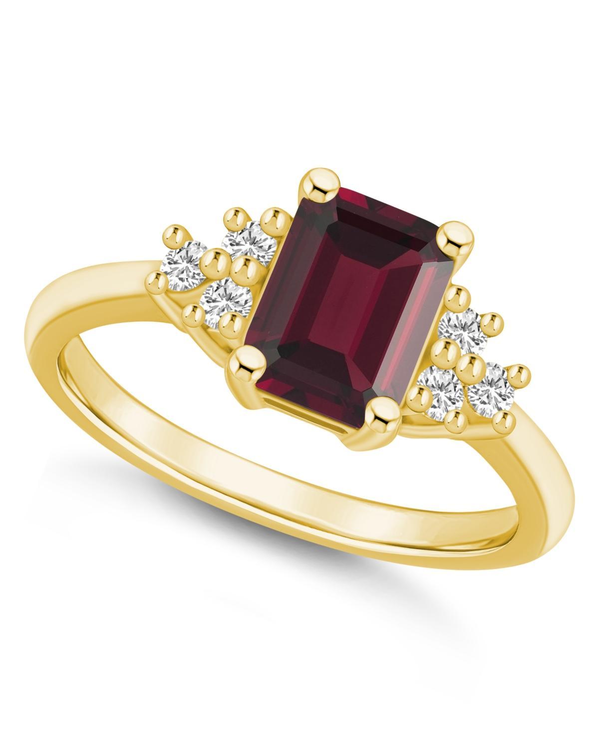 Gemstone and Diamond (1/5 ct. t.w.) Ring in 14k Gold Product Image