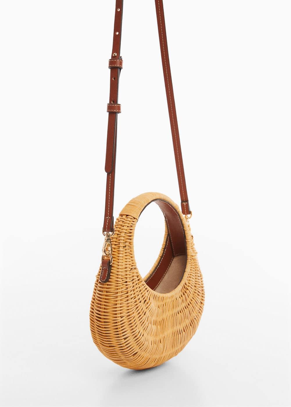 MANGO - Natural fiber handbag - One size - Women Product Image