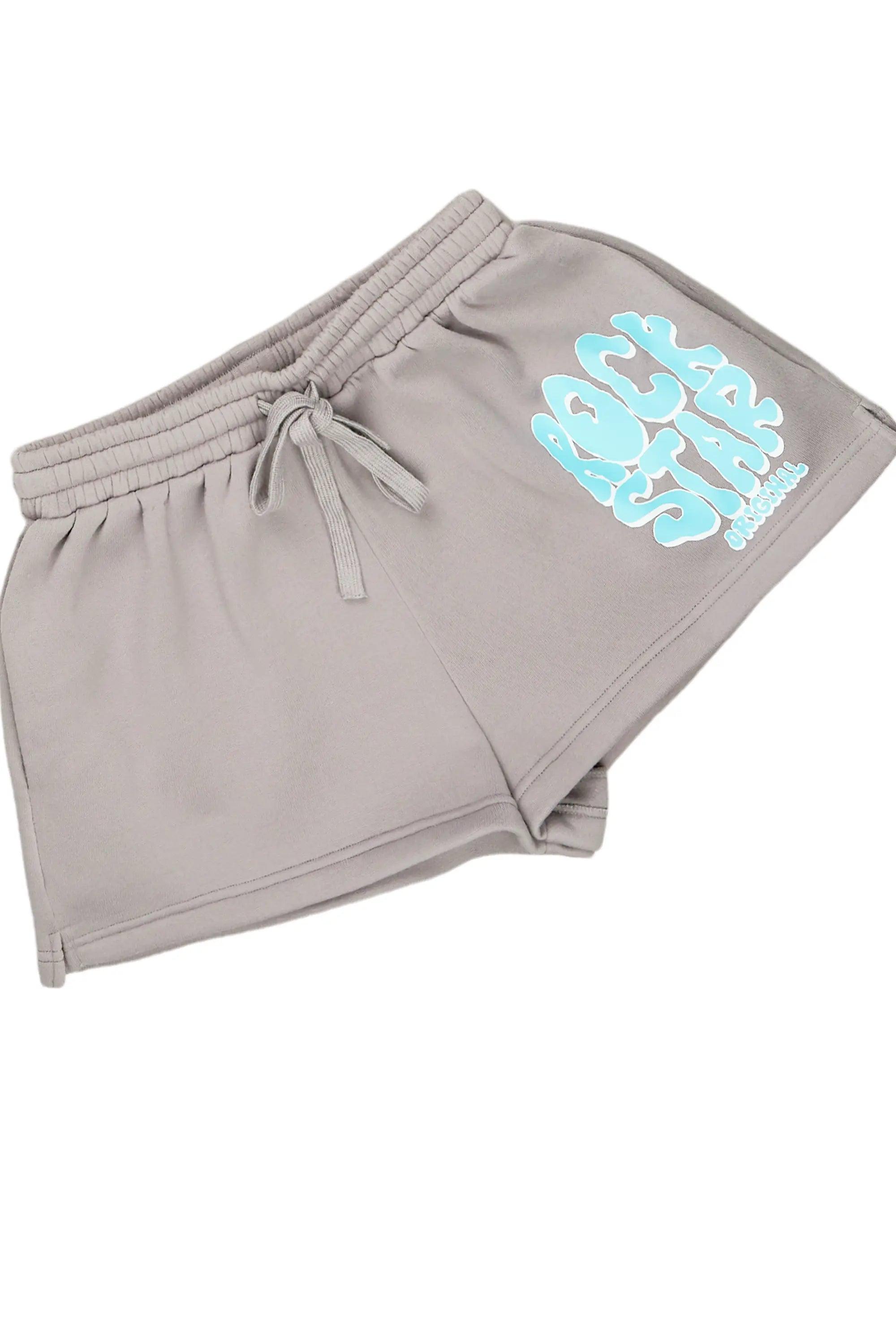 Sacoccia Grey Zip Up Short Set Female Product Image