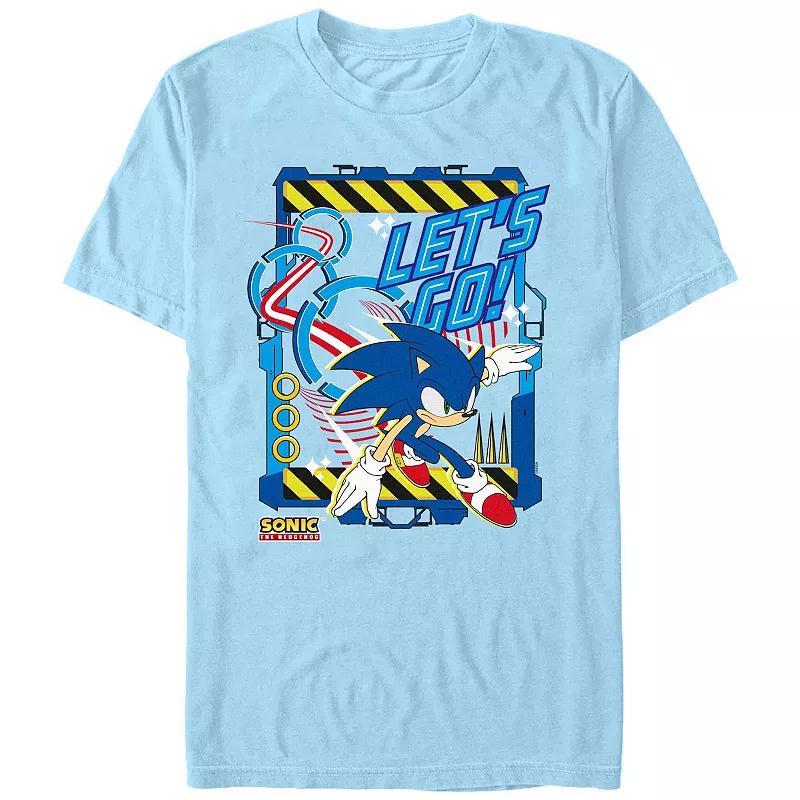 Mens Sonic The Hedgehog Lets Go Graphic Tee Product Image