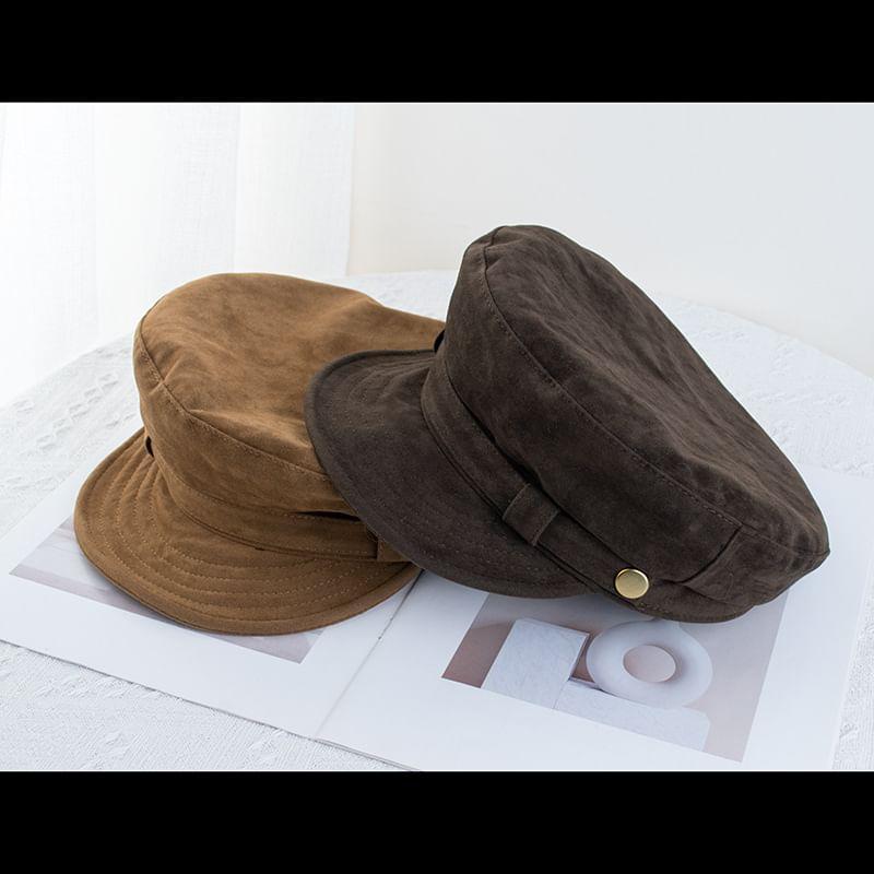 Faux Suede Military Cap Product Image