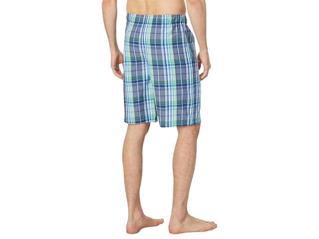 Tommy Bahama Cotton Seersucker Woven Jam (Navy Plaid) Men's Pajama Product Image