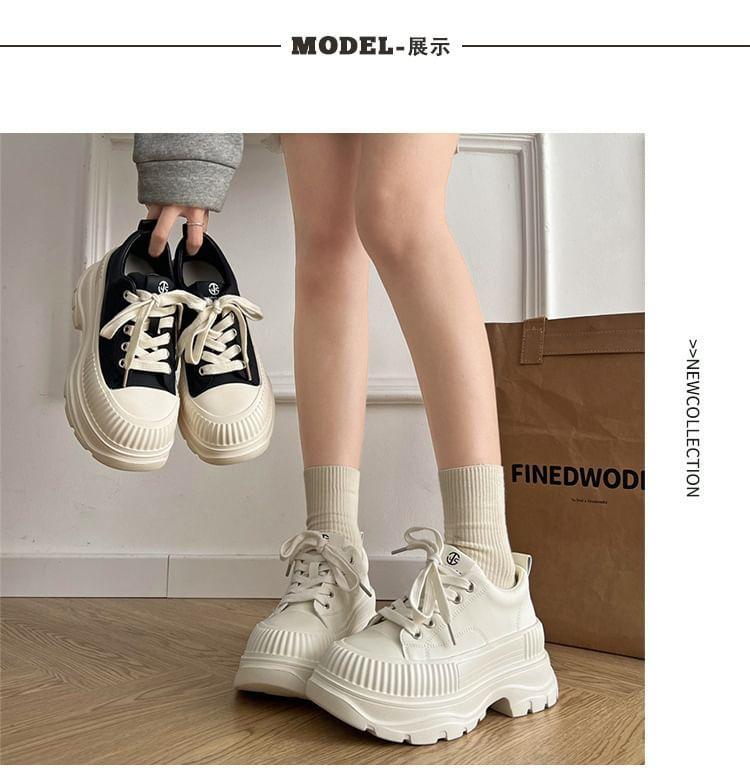 Platform Lace-Up Sneakers product image