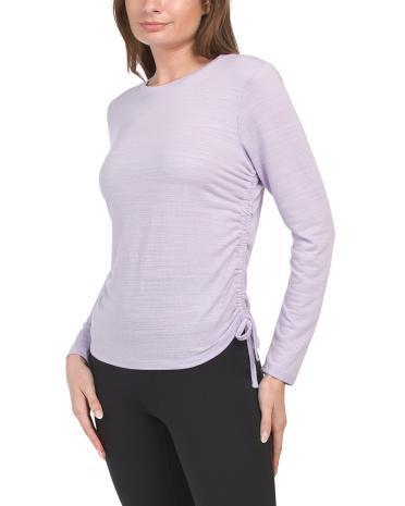 Textured Crew Neck Top for Women Product Image