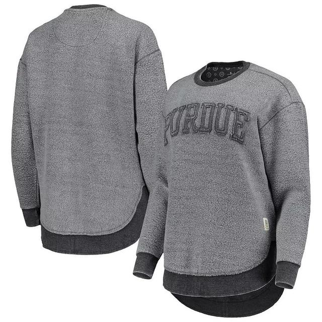 Womens Pressbox Purdue Boilermakers Ponchoville Pullover Sweatshirt Product Image