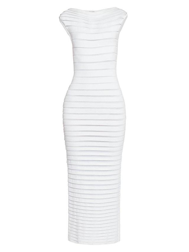 Womens Stripe Column Midi-Dress Product Image